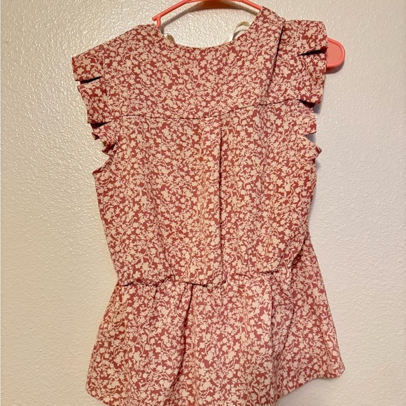 Monteau Blush Floral Patterned Top - Picture 3 of 3